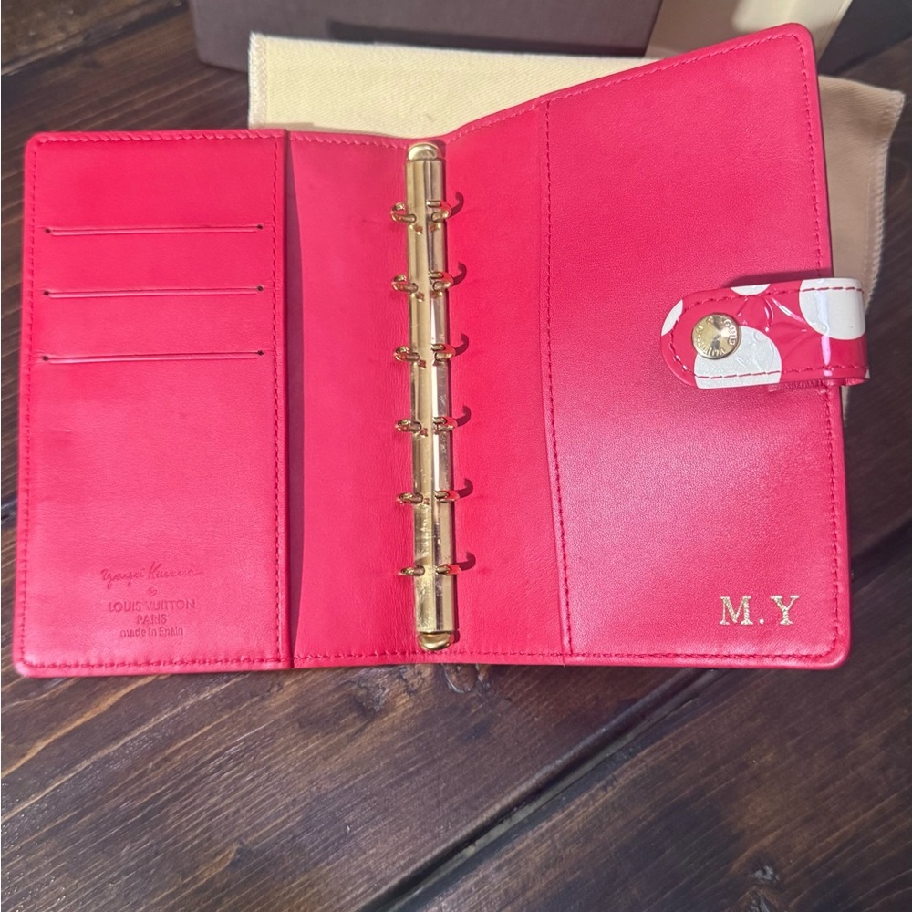 Authentic Rare Louis Vuitton x Yayoi Kusama Red /White Dot Leather Planner - Picture 2 of 7